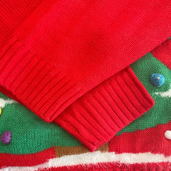 Blinking lights Christmas Tree Ugly Sweater - Picture 4 of 6